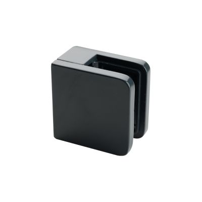 Uchwyt do szkła prostokątny - 45x45x26 mm, do powierzchni płaskiej, antracytowy