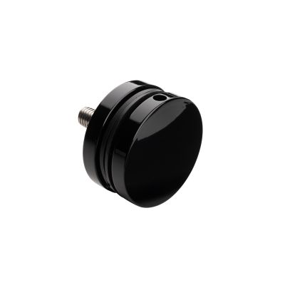 Uchwyt punktowy rotula do szkła - fi 50 mm, gwint M10, do powierzchni płaskiej, fortepianowa czerń, z połyskiem