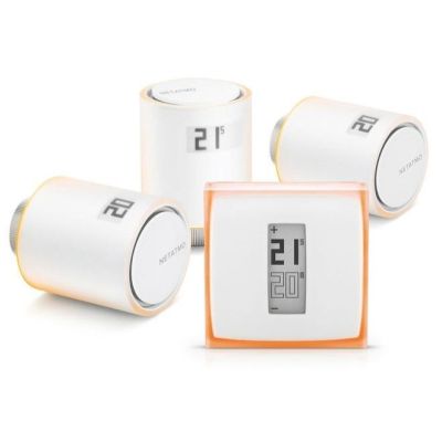 Zestaw startowy Termostat pokojowy + 3x głowice Netatmo