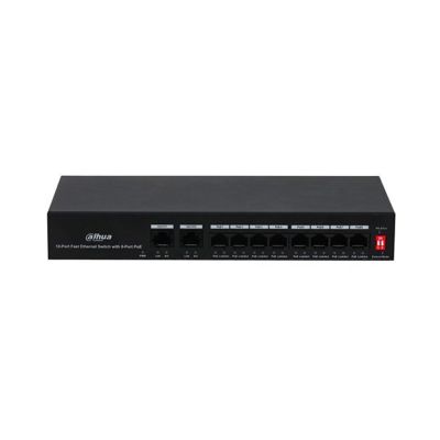 10-portowy przełącznik Fast Ethernet Nice Switch PoE PFS3010-8ET-65 - z 8 portami Ethernet 10/100 Mb/s z obsługą PoE