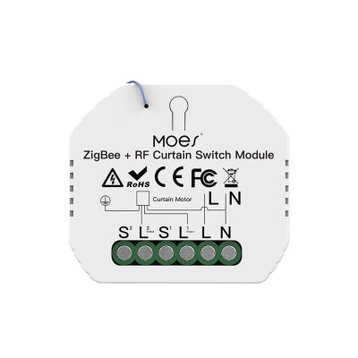 Sterownik dopuszkowy rolet Zigbee + RF Moes MS-108ZR Tuya