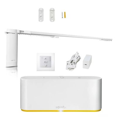 Zestaw inteligentne sterowanie zasłonami Somfy Centrala TaHoma Switch + Karnisz elektryczny