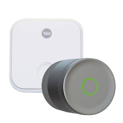 Zestaw inteligentny zamek Yale Linus L2 LITE srebrny + Mostek Connect X