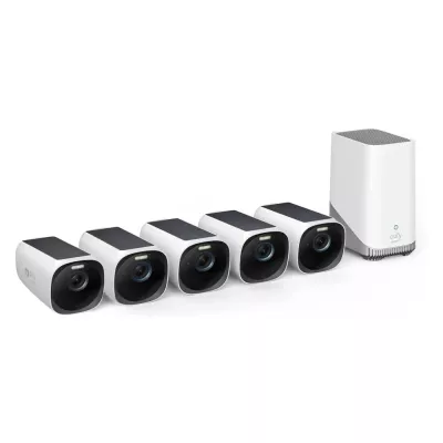 Bezprzewodowy system kamer Eufy S330 - 5 x kamera EufyCam3 + stacja bazowa 
