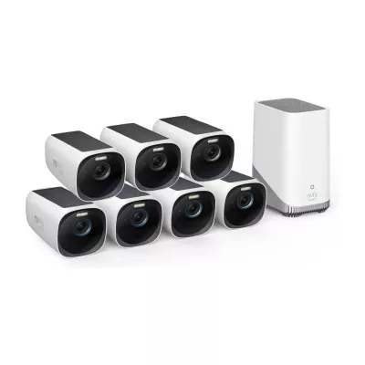 Bezprzewodowy system kamer Eufy S330 - 7 x kamera EufyCam 3 + stacja bazowa HomeBase