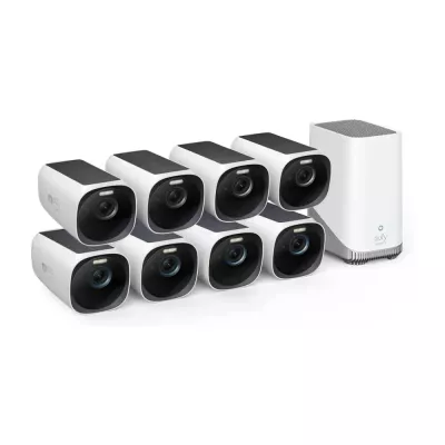 Bezprzewodowy system kamer Eufy S330 - 8 x kamera EufyCam 3 + stacja bazowa HomeBase
