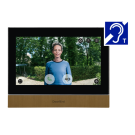 Wewnętrzna stacja wideodomofonowa IP DoorBird A1104T z wykończeniem ze szczotkowanej stali nierdzewnej w kolorze złotym, z powłoką PVD