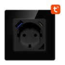Inteligentne gniazdo ścienne WiFi Avatto N-WOT10-USB-B USB i USB-C TUYA – czarne