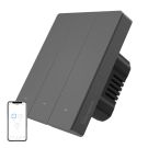 Inteligentny przełącznik ścienny WiFi SONOFF M5-3C-80 (3-kanałowy, do ramki, grafitowy)