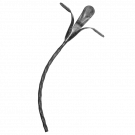 Kwiat kuty prawy fi12 mm H430 x L190 mm