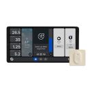 Podwójny panel sterowania Shelly Wall Display X2 WiFi/BLU (srebrny) + BLU H&T ivory