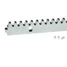 Listwa zębata stalowa z zamkiem L1000x8 mm M4 w kpl tuleje montażowe