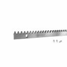 Listwa zębata stalowa L1000x8 mm M4 z trzema tulejami montażowymi