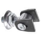 Zawias regulowany M18 do furtek i bram skrzydłowych, długość 84 mm