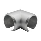 Łącznik balustrady, kolano do pochwytu aluminiowego okrągłego - fi 40 mm, 90°, Kozza