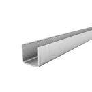 Pochwyt aluminiowy, prostokątny PS1031 – nakładany na szkło 12-21,52 mm, 6 m, anoda matowa, system płaski