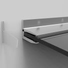 System zadaszeń szklanych na listwie aluminiowej 1400 mm - szkło 17,52 mm, uniwersalny (aluminium, anoda matowa)