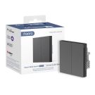 Przełącznik AQARA Smart Wall Switch H1 – podwójny, z przewodem neutralnym, szary (WS-EUK04-G)