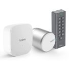 Zamek elektroniczny Tedee Lock PRO – srebrny, zestaw z routerem oraz klawiaturą Tedee