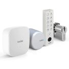 Inteligentny zamek tedee Lock GO2 TLV2.0A-PL (srebrny) w zestawie z mostkiem, wkładką modułową SLR 30-61/30 mm z zębatką (typ B) oraz białą klawiaturą Tedee 2.0 TKV2.0 Inteligentny zamek tedee Lock GO2 TLV2.0A-PL (srebrny) w zestawie z mostkiem, wkładką modułową SLR 30-61/30 mm z zębatką (typ B) oraz białą klawiaturą Tedee 2.0 TKV2.0