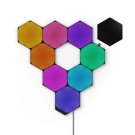 Nanoleaf Shapes Hexagons Starter Kit - panele świetlne (9 paneli, 1 kontroler) (czarny)