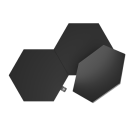 Nanoleaf Shapes Hexagons Expansion Pack - dodatkowe panele świetlne (3 panele świetlne) (czarny)