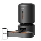 Dozownik karmy Petlibro Granary z podwójną miską, Wifi, 5L (czarny)