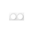 Podwójna ramka montażowa FIBARO Double Cover Plate biały (FG-Wx-PP-0003)