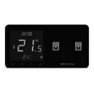 Szklany regulator pokojowy + wyłącznik rolet TechSterowniki SINUM WZR-02P Prawa Czarny (WG.23.0074)