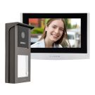 Zestaw wideodomofonowy Vidos IPX: stacja bramowa S101-1 + monitor M100-X + switch PoE 4-portowy PS42/60