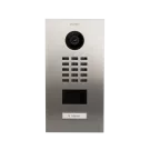 Wideodomofon IP DoorBird D2101V (PoE / WiFi) (montaż natynkowy / podtynkowy - obudowa sprzedawana osobno, sterowanie elektrozaczepem) stal nierdzewna V4A, szczotkowana, 1 przycisk wywołania