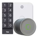 Zestaw inteligentny zamek Yale Linus L2 LITE srebrny + Mostek Connect X + klawiatura Smart Keypad