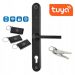Zdjęcie Inteligentna klamka elektroniczna PSG TAPPO – czarna, rozstaw 92 mm, Bluetooth, WiFi, Smart Life (Tuya) 