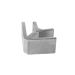 Zdjęcie Uchwyt narożny aluminiowy do łączenia szkła – 50x63 mm, szkło 16-17,52 mm, aluminum, surowy