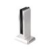 Zdjęcie Uchwyt pionowy aluminiowy do szkła - spigot, 200 x 60 x 42 mm, z maskownicą, szkło 12 - 13,52 mm, satyna