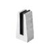Zdjęcie Uchwyt pionowy pojedynczy do szkła deltowaty - spigot, 70x50 mm, H=140 mm, szkło 16-17,52 mm, aluminium, surowy