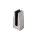 Zdjęcie Uchwyt pionowy pojedynczy do szkła deltowaty - spigot, 70x50 mm, H=140 mm, szkło 16-17,52 mm, aluminium, satyna