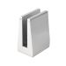 Zdjęcie Uchwyt pionowy podwójny do szkła deltowaty - spigot, 70x100 mm, H=140mm, szkło 12-13,52 mm, aluminium, satyna