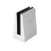 Zdjęcie Uchwyt pionowy podwójny do szkła deltowaty - spigot, 70x100 mm, H=140mm, szkło 16-17,52 mm, aluminium, surowy