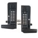 Zdjęcie Dwustronny mechaniczny zamek szyfrowy BL3435KO Borg Locks do bram metalowych - z klawiaturą ECP, klamką i zasuwą zwalniającą