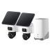 Zdjęcie Zestaw 2 kamer eufyCam S4 2-Cam Kit - ze stacją bazową S380, biało-czarne, WiFi, 130°, Amazon Alexa, Google Home