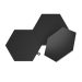 Zdjęcie Nanoleaf Shapes Hexagons Expansion Pack - dodatkowe panele świetlne (3 panele świetlne) (czarny)