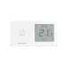 Zdjęcie Szklany regulator pokojowy + włącznik jednopolowy TechSterowniki SINUM WSR-01L Lewa Biały (WG.23.0080)