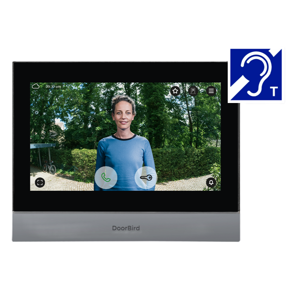 Wewnętrzna stacja wideodomofonowa IP DoorBird A1104T z ekranem dotykowym 7" stal nierdzewna V4A polerowana na wysoki połysk z powłoką PVD chrom
