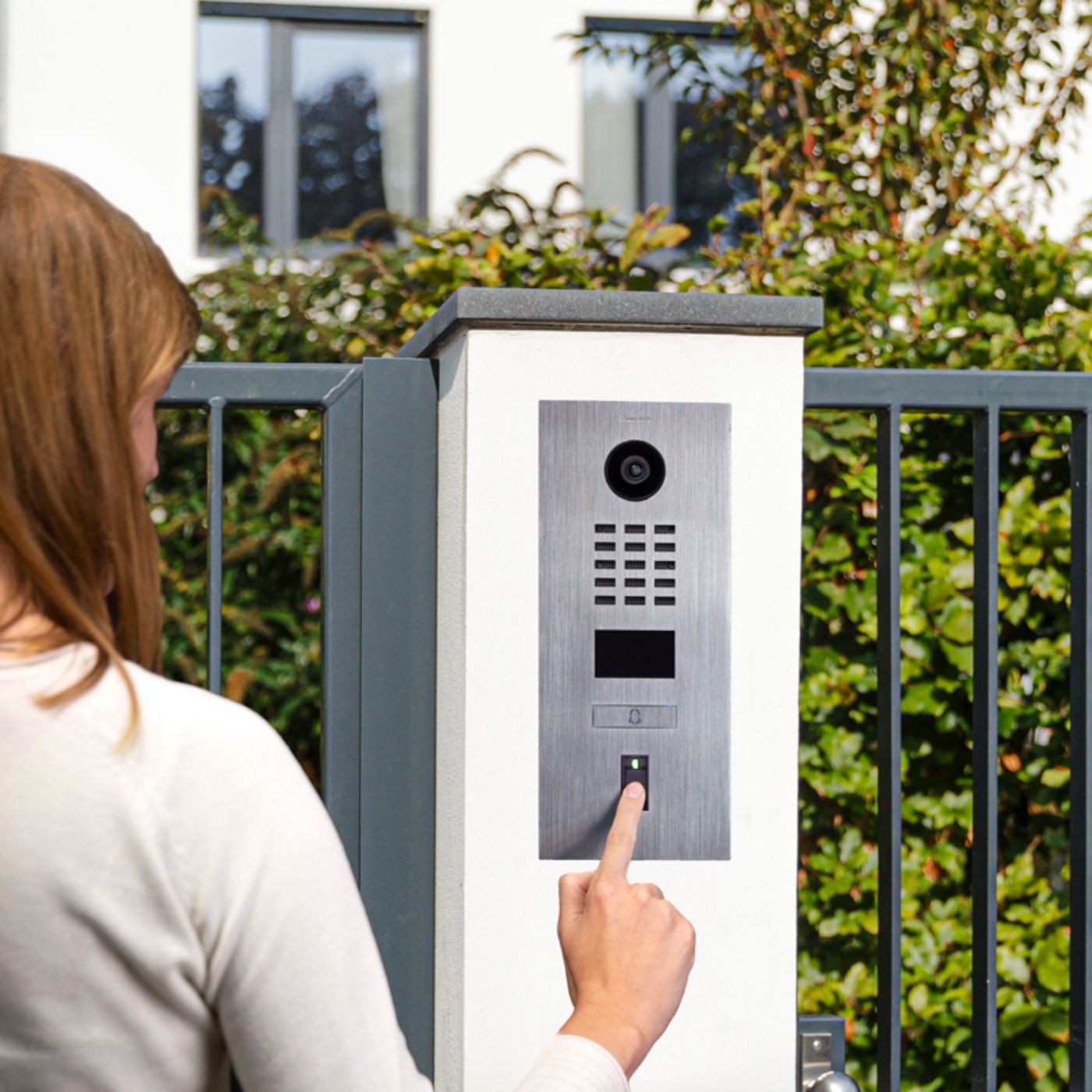 Wideodomofon IP Doorbird D2101FV Fingerprint 50 - dla domu jednorodzinnego, z czytnikiem linii papilarnych