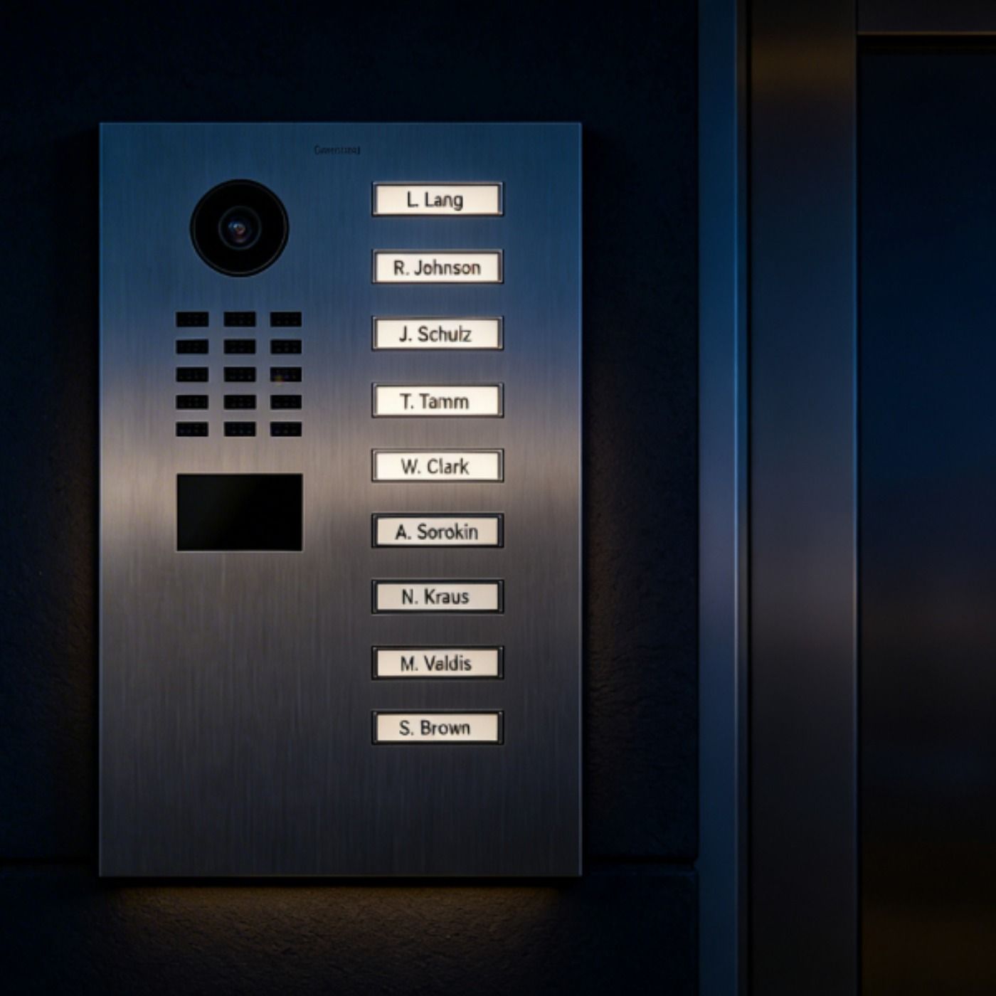 WIdeodomofon IP Doobird D2109V - 9 lokali/ przycisków, komunikacja dwukierunkowa, kamera 720p