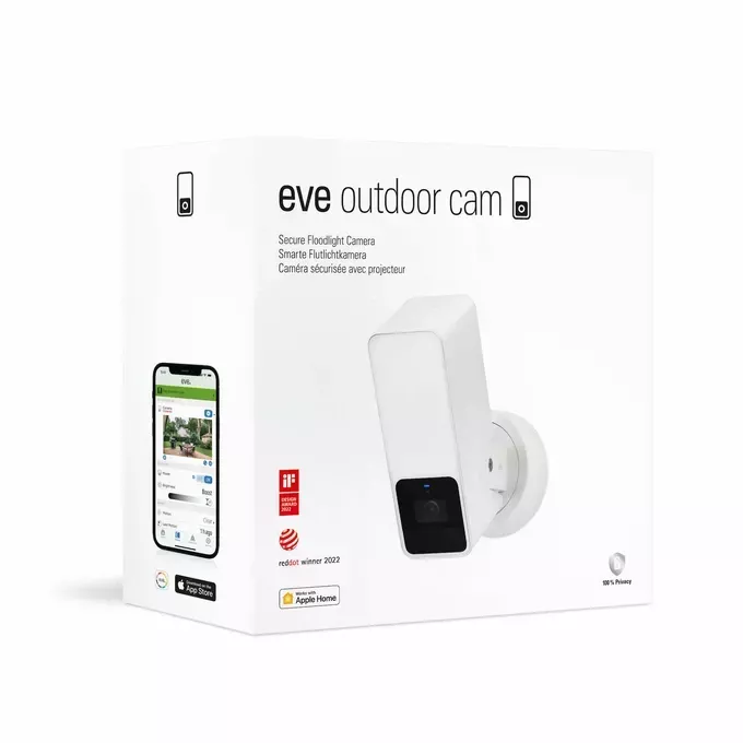 Zestaw 2x Eve Outdoor Cam - zewnętrzna kamera monitorująca z czujnikiem ruchu (biała) (IC10ECG8101)