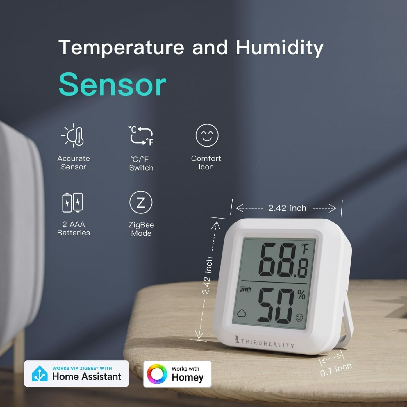 Czujnik temperatury i wilgotności ThirdReality Temperature & Humidity Sensor (Zigbee)