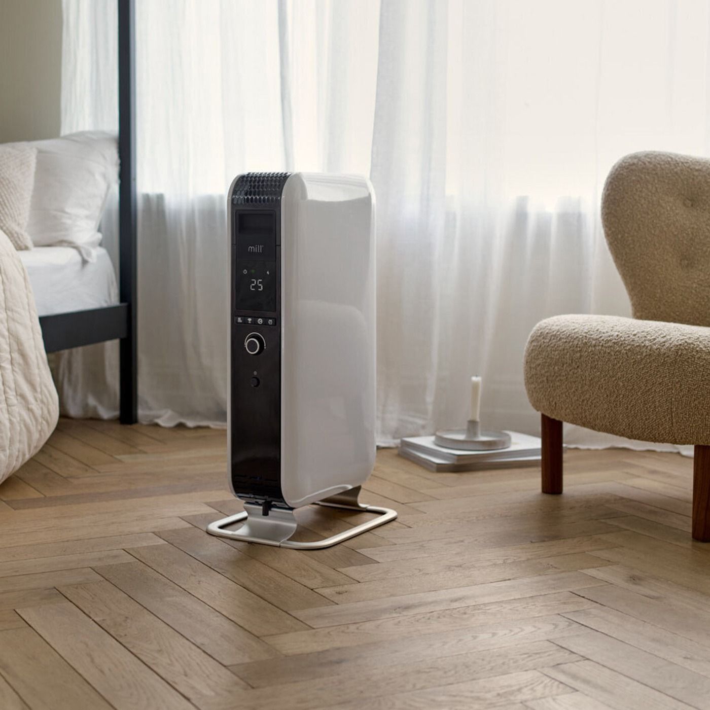 Grzejnik olejowy Mill Gentle Air WiFi 1500W - biały