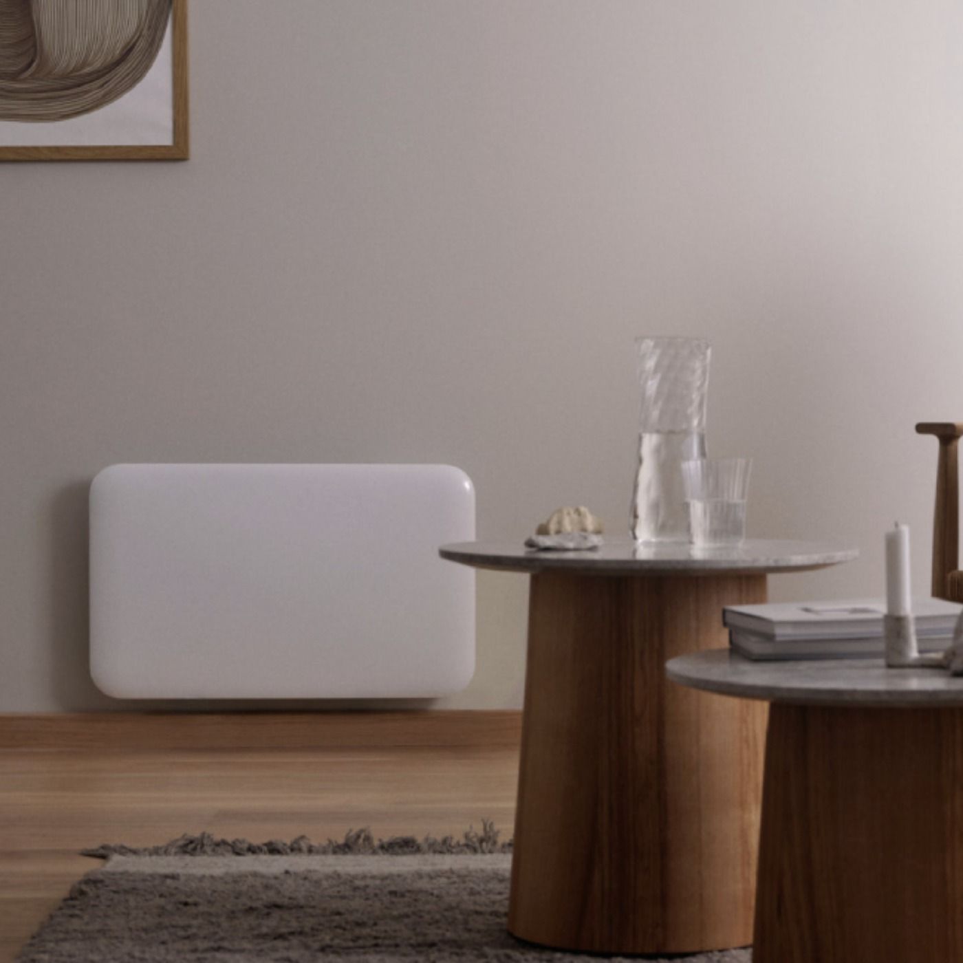 Grzejnik panelowy Mill Invisible WiFi 700 W - biały